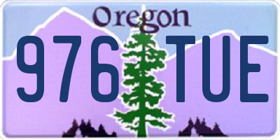 OR license plate 976TUE