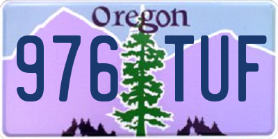 OR license plate 976TUF