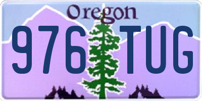 OR license plate 976TUG