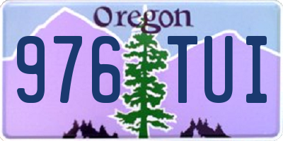 OR license plate 976TUI