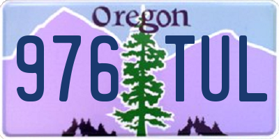 OR license plate 976TUL