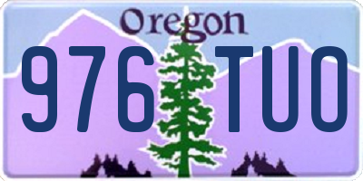 OR license plate 976TUO