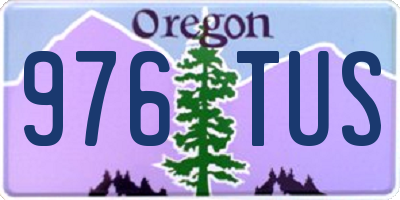 OR license plate 976TUS