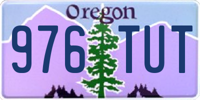 OR license plate 976TUT