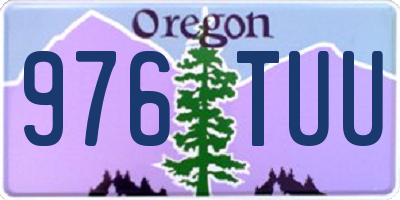 OR license plate 976TUU