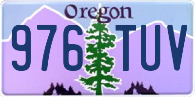 OR license plate 976TUV
