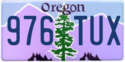OR license plate 976TUX