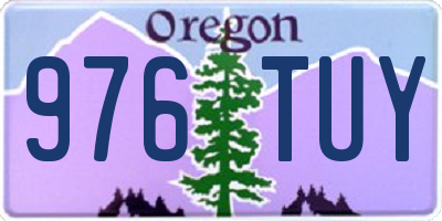 OR license plate 976TUY