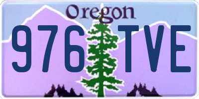 OR license plate 976TVE