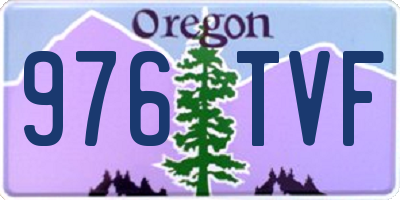 OR license plate 976TVF