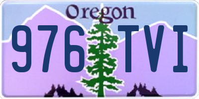 OR license plate 976TVI