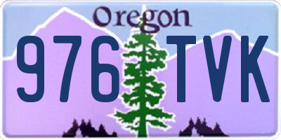 OR license plate 976TVK