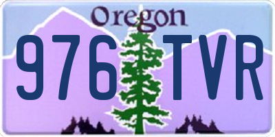 OR license plate 976TVR