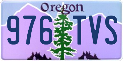 OR license plate 976TVS