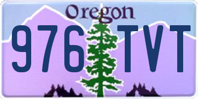 OR license plate 976TVT
