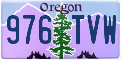 OR license plate 976TVW