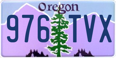 OR license plate 976TVX