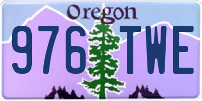 OR license plate 976TWE