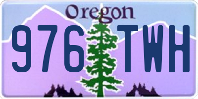 OR license plate 976TWH
