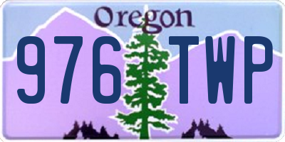 OR license plate 976TWP