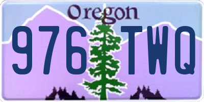 OR license plate 976TWQ