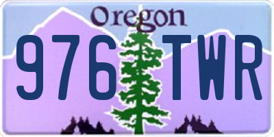 OR license plate 976TWR