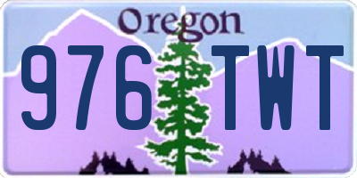 OR license plate 976TWT