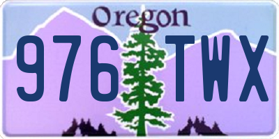 OR license plate 976TWX