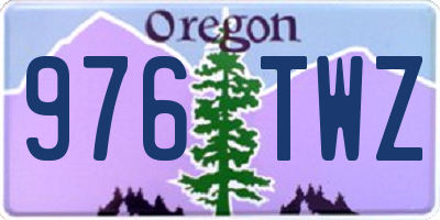 OR license plate 976TWZ