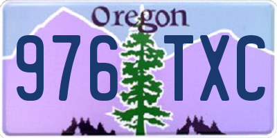 OR license plate 976TXC