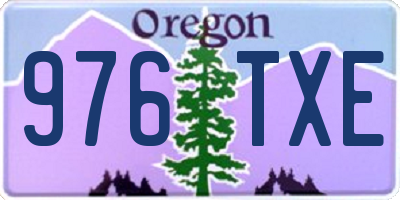 OR license plate 976TXE