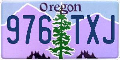 OR license plate 976TXJ