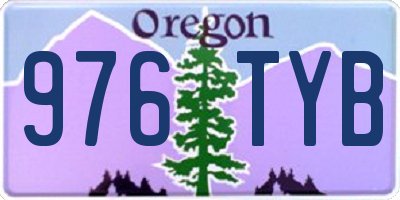 OR license plate 976TYB