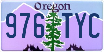 OR license plate 976TYC