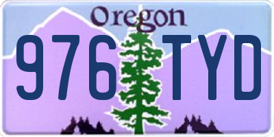 OR license plate 976TYD