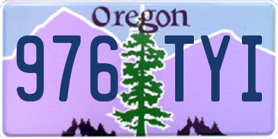 OR license plate 976TYI