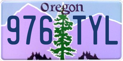 OR license plate 976TYL