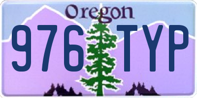 OR license plate 976TYP