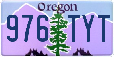 OR license plate 976TYT