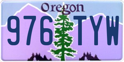 OR license plate 976TYW
