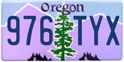 OR license plate 976TYX