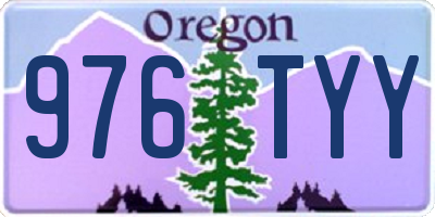 OR license plate 976TYY