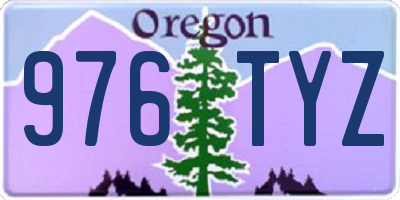 OR license plate 976TYZ