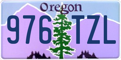 OR license plate 976TZL