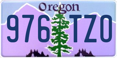 OR license plate 976TZO