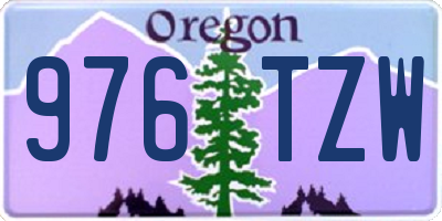 OR license plate 976TZW