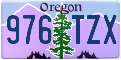 OR license plate 976TZX