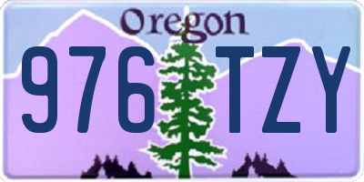 OR license plate 976TZY