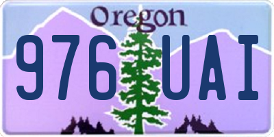 OR license plate 976UAI