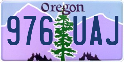OR license plate 976UAJ